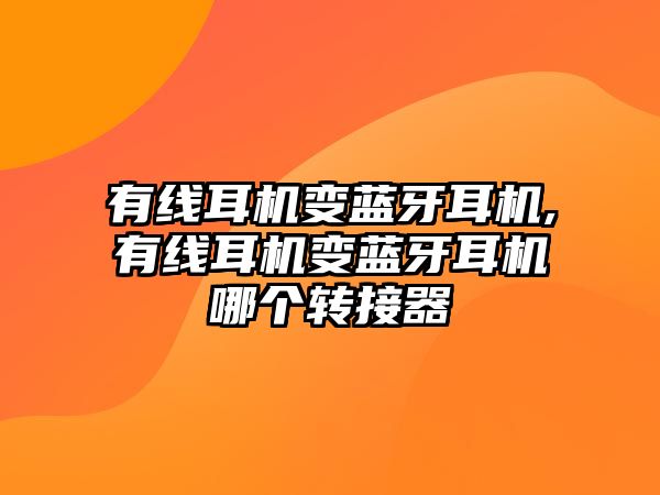 有線耳機(jī)變藍(lán)牙耳機(jī),有線耳機(jī)變藍(lán)牙耳機(jī)哪個轉(zhuǎn)接器