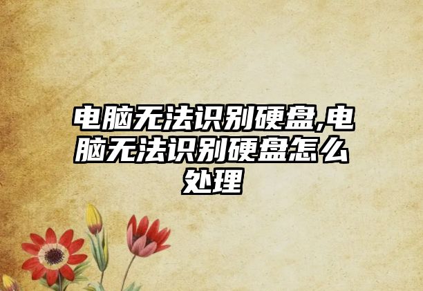 電腦無法識(shí)別硬盤,電腦無法識(shí)別硬盤怎么處理