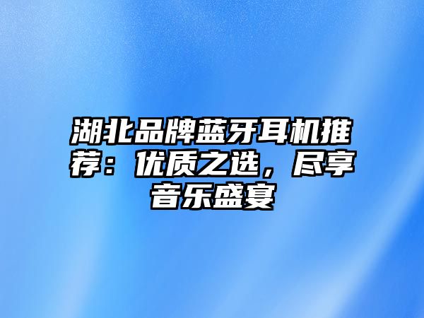 湖北品牌藍(lán)牙耳機(jī)推薦：優(yōu)質(zhì)之選，盡享音樂(lè)盛宴